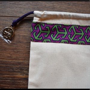 Tory Burch Canvas Draw String